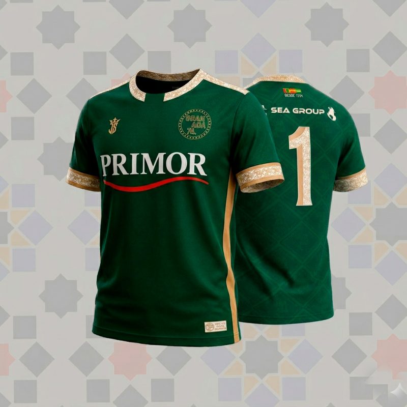 CAMISETA DE JUEGO C. P. GRANADA 74 VERDE