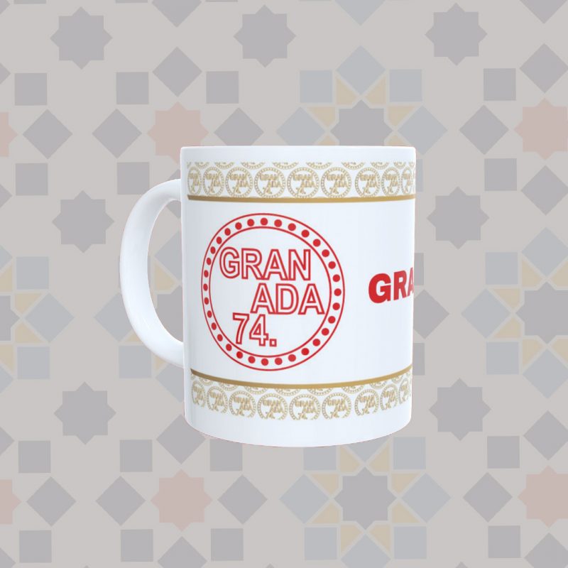 TAZA BLANCA GRANADA 74